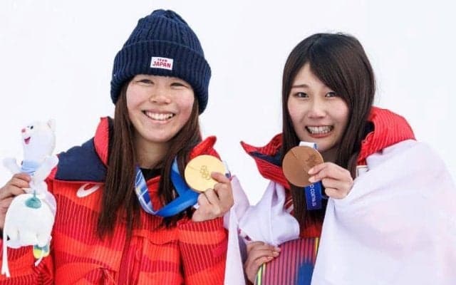 採点の物議よそに…村瀬心椛がSNSで金メダルの深田茉莉を祝福「まりの滑りは完璧でパーフェクトなラン」【冬季五輪】