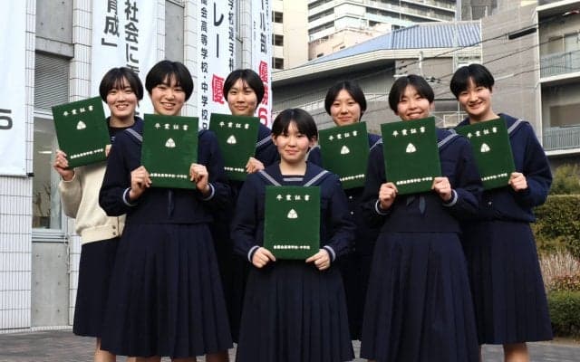 筑波大に進む馬場柚希は「さらに成長していけるように」 インターハイ＆春高優勝の金蘭会高で卒業式