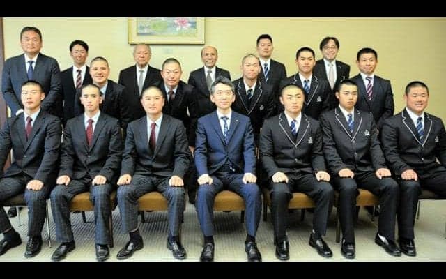 選抜高校野球出場の帝京長岡と日本文理が新潟県庁訪問　意気込み語る