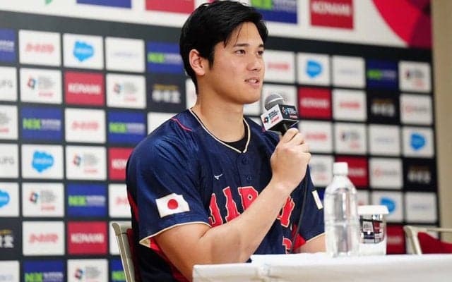 大谷翔平、侍J合流も時差ボケ「頭がぼーっとする」　鈴木誠也と同席会見「戦っていける」