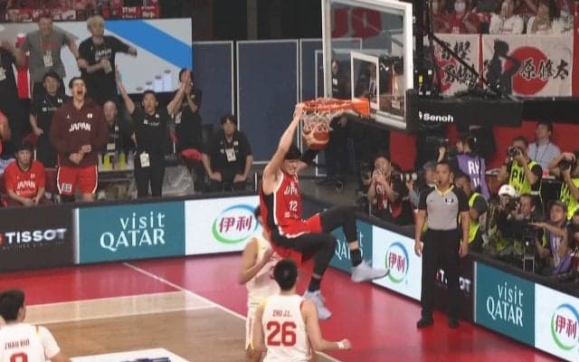 新生・バスケ日本代表、中国代表に最大15点差をひっくり返され逆転負け　初黒星でW杯最終予選進出は持ち越しに