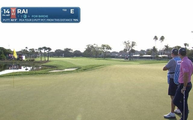 【動画】アーロン・ライが25mの超ロングパットを決めてバーディ！首位は「62」のスマザーマン【コグニザントクラシック in ザ・パームビーチ1日目】