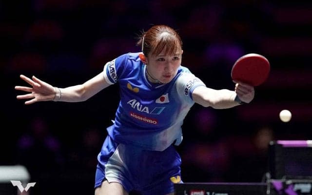 早田ひな、世界5位の蒯曼とのフルゲーム激闘を制し初白星　“日中サウスポー対決”に意地の勝利でベスト8進出【シンガポールスマッシュ】