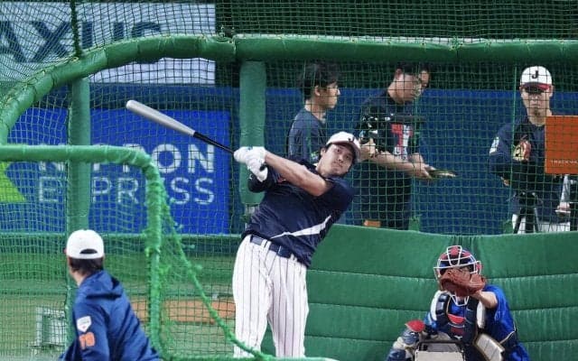 【WBC】大谷翔平が打撃練習を開始　生放送中「Ｎスタ」が野球中継に切り替え　中日ナイン姿も
