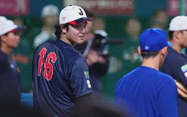 大谷翔平、“相棒”との再会に「泣いた」　グラウンドで突然…笑顔で握手に「たまらんね」