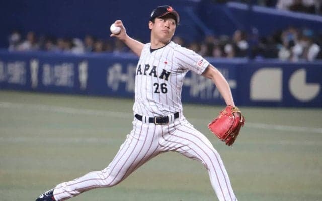 驚愕の平均球速154.6キロ…ロッテ・種市篤暉が圧巻の三者凡退【侍ジャパン】