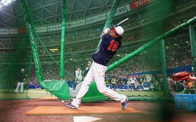 大谷翔平、5階席弾に場内騒然　異例の2日連続のフリー打撃で9HR、侍＆中日選手が口あんぐり