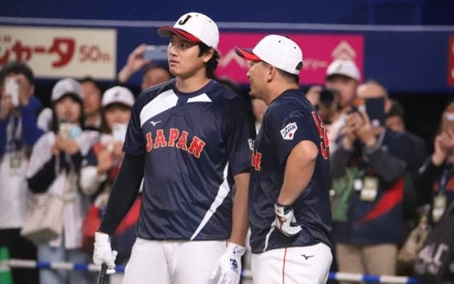 大谷翔平&鈴木誠也が5階席弾で\"共演\"！メジャー組が連日の豪快フリー打撃で会場どよめき【WBC壮行試合】