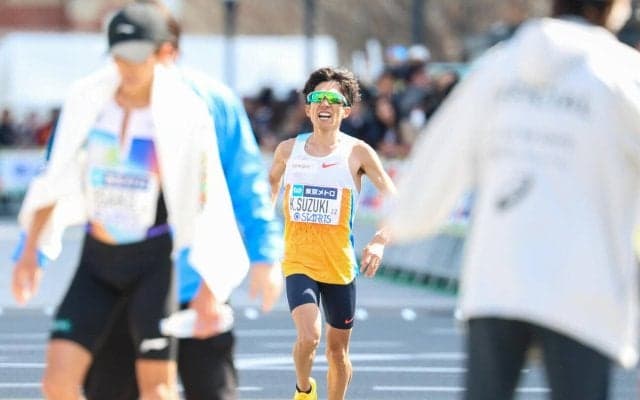 【東京マラソン】鈴木健吾が妻の一山麻緒と対面「次は自分が」28年ロス五輪へ決意新た