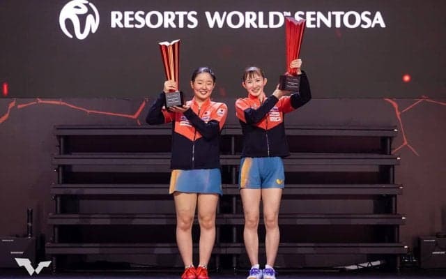 卓球日本女子のWエース“みわひな”ペアが示した存在感　張本美和が語ったロス五輪への重要性「ダブルス種目が大事」【シンガポールスマッシュ】