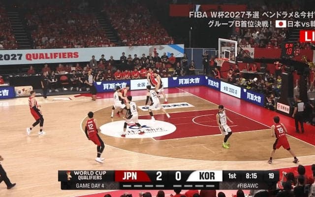 「いつ見つけた？」日本代表PGの“天才ノールックパス”に驚愕！「すげー把握能力」「おしゃれ」齋藤拓実が韓国戦で極上アシスト【バスケW杯予選】