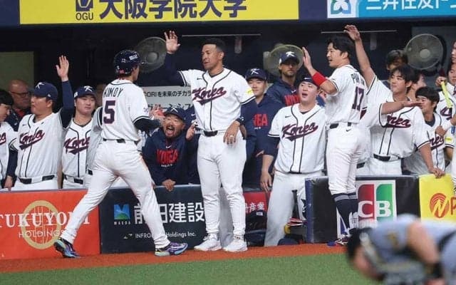 韓国代表、阪神と引き分け　初回猛攻で2得点も…元MVPは同点ソロ、ド軍キムは無安打3三振