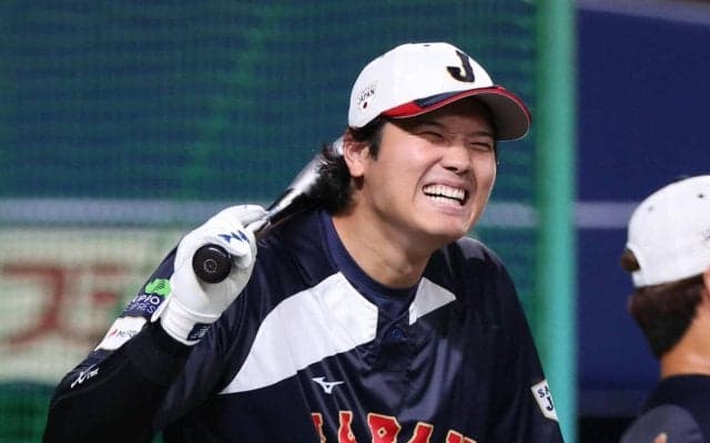 【WBC】大谷２番ＤＨ、誠也３番中堅、正尚５番左翼　井端監督が試合前会見でスタメン明かす