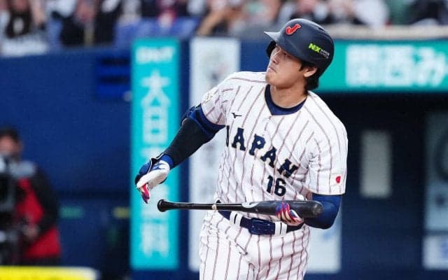 【WBC】初スタメン大谷翔平は２打席連続凡退　第２打席はオリックス田嶋から空振り三振