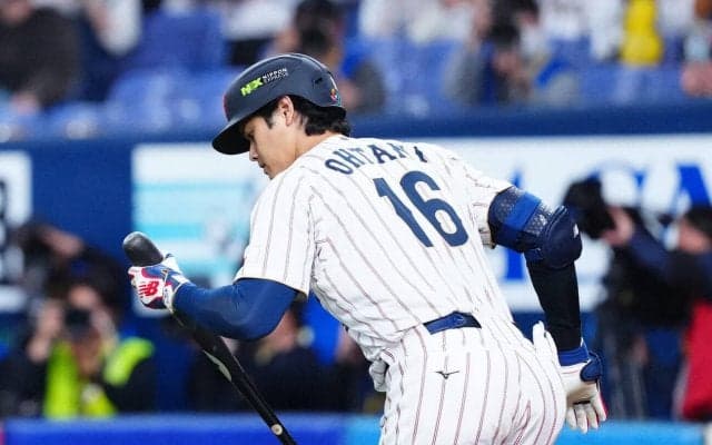 【WBC】初スタメン大谷翔平は３打席ノーヒット　第３打席はオリックス入山の直球を左飛