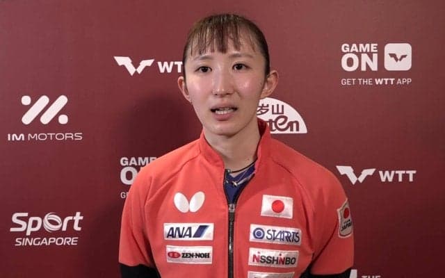 早田ひな 中国トップ5に2年ぶり勝利！4度目の正直で世界5位・蒯曼撃破「少し報われた」【卓球 シンガポールスマッシュ】