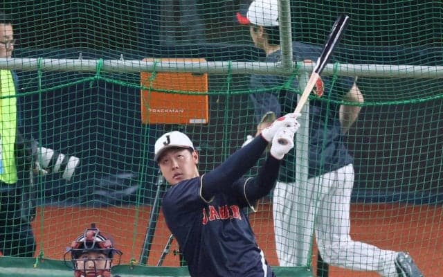 【WBC】岡本和真「５番で」スタメン起用、井端監督が明言「期待しかない」合流後初実戦