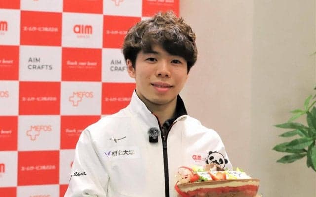 【フィギュア】佐藤駿「世界選手権でメダルを」４回転４本構成に意欲　帰国後は叙々苑で気分転換