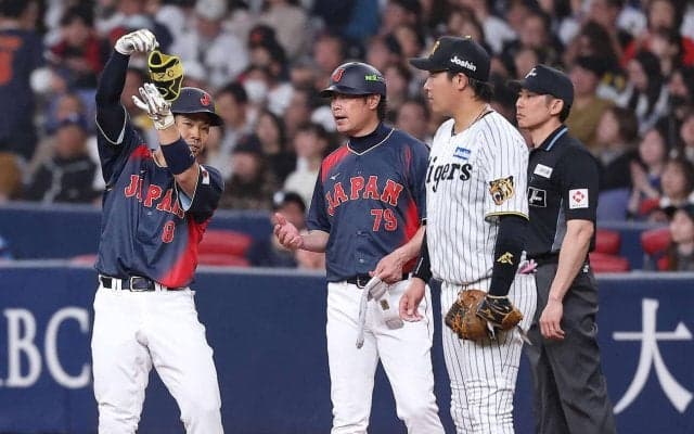 【WBC】２番起用の近藤健介が適時打で存在感　１番で出場の大谷と打順入れ替わり即結果