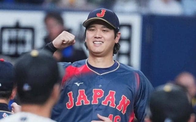 大谷翔平との「まさかの再会に吹いた」　ファンが目撃、侍ではない“意外な人物”との絡み