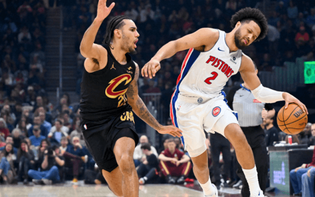 キャブスがカンファレンス首位のピストンズに勝利…エースのミッチェル不在も一進一退の試合を制する