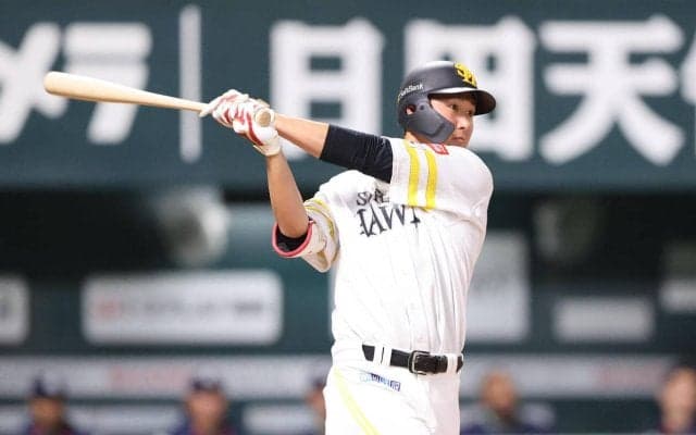 【ソフトバンク】秋広優人が3戦ぶりオープン戦2号ソロ　打球速度181キロ弾丸ライナー