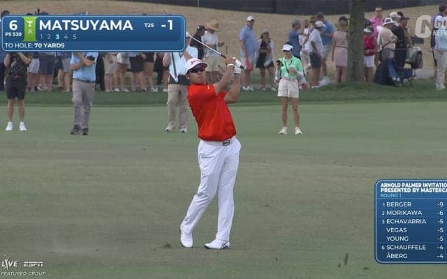 【動画】松山英樹は18位T、久常涼は26位T発進【アーノルド・パーマーインビテーショナル1日目】