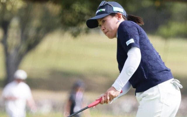 永井花奈、４つ伸ばし通算９アンダーで２位　出だしは３連続バーディー　15ｍのパットも沈める