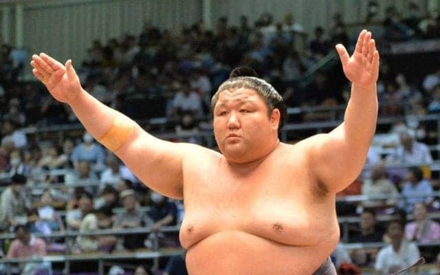 元十両の紫雷が引退、額からの流血、理論的な相撲で奮闘も力尽きる