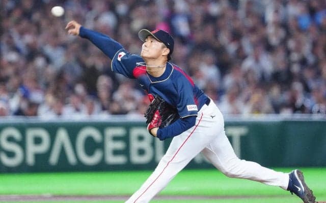 【WBC】「完璧な立ち上がり」山本由伸が初回３者凡退スタート　最速は158キロ計測