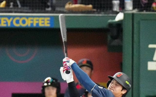 【WBC】大谷翔平いきなり二塁打！大歓声の第１打席で初球打ち　台湾戦「１番DH」スタメン