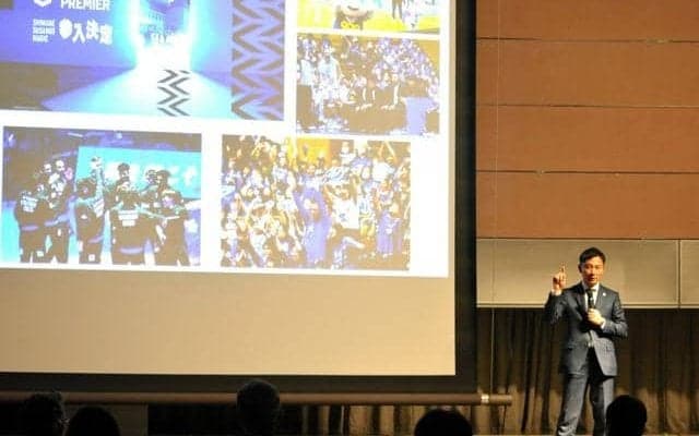 Bリーグが描く地方創生の未来　島田チェアマン、松江で講演