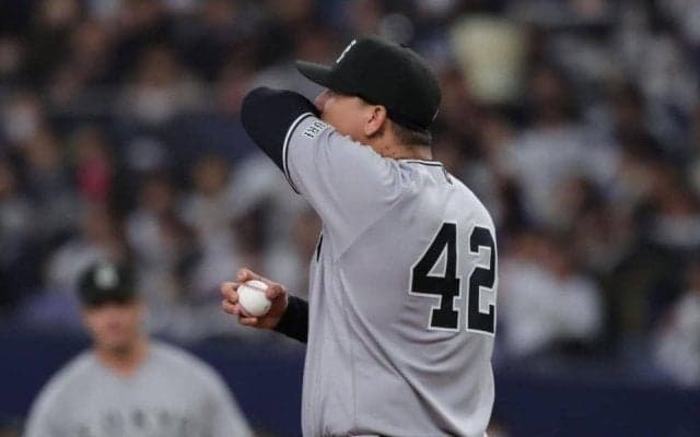 巨人の新外国人マタ　初先発で３回７安打３四死球で４失点　最速は１５７キロも制球に課題