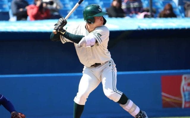 プロ注目の長距離砲がバックスクリーン弾も｢今の時点では厳しい｣、ソフトバンクドラ5ルーキーの後輩はさらなるアピール誓う【スポニチ大会】