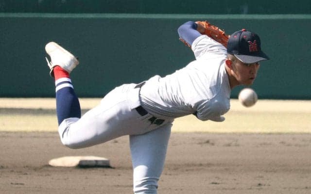 今秋・ドラフト候補の横浜・織田翔希、練習試合の初戦で152キロ　６球団スカウト前でアピール