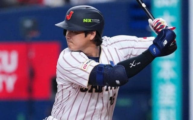 大谷翔平、第1打席は四球で出塁、東京D大歓声　WBC韓国戦…前日は満塁弾を含む3安打5打点の活躍