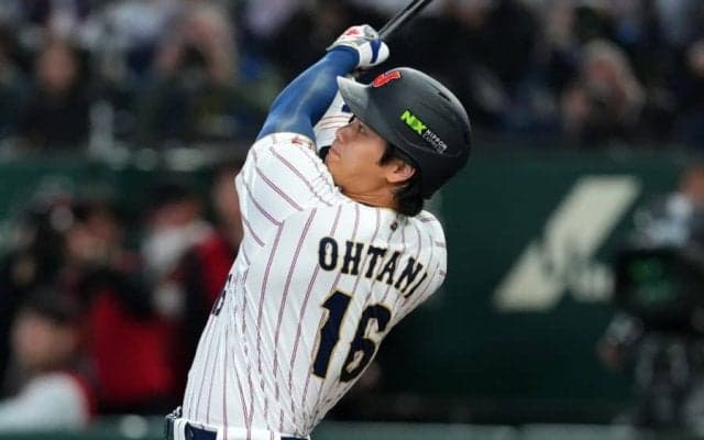 大谷翔平、確信弾の決定的1枚　WBC公式が公開…韓国人右腕は絶叫「飛んでいく様を見よ」