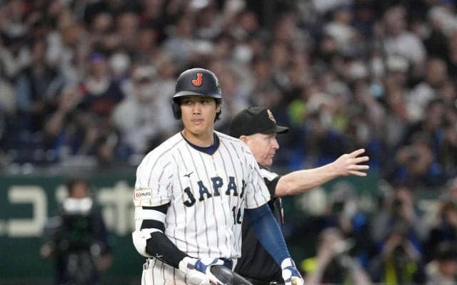 【WBC】大谷翔平が７回２死三塁で今大会初めて申告敬遠される…ここまで２試合８打席で７出塁