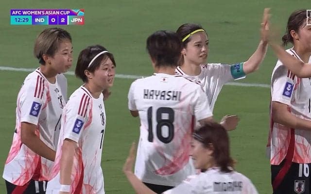 なでしこジャパン、衝撃のゴールラッシュでインド代表に11ー0快勝！アジア杯GS2連勝で決勝T進出　長谷川唯が今大会初ゴール　植木理子&宮澤ひなたがハットトリック達成