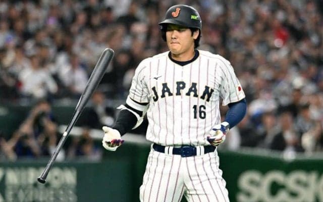 大谷翔平、7回の好機で申告敬遠　超満員の東京ドームは歓声から大ブーイングに