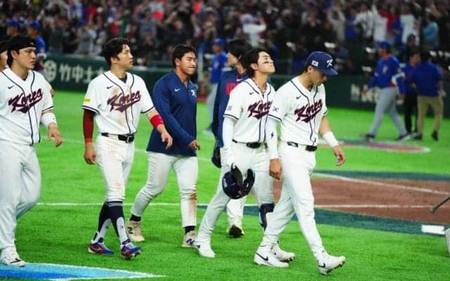 韓国キム・ヘソン、痛恨敗戦にベンチで呆然　絶体絶命で盗塁も…椅子から立ち上がれず