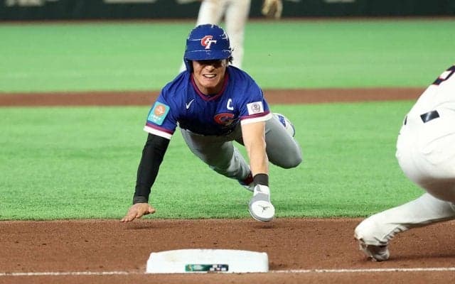 【WBC2026】台湾代表“イケメン主将”左手人差し指の骨折抱えるも……強行出場で魂のヘッスラ　延長戦制して韓国代表を撃破