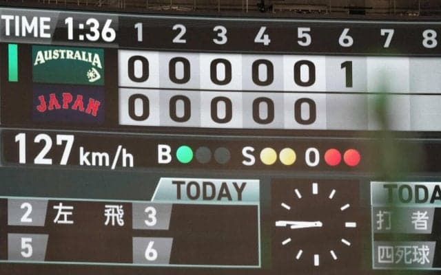 【WBC】ミスで先制された侍ジャパン、粘り見せるも走塁で果敢に攻めきれず…６回までゼロ　