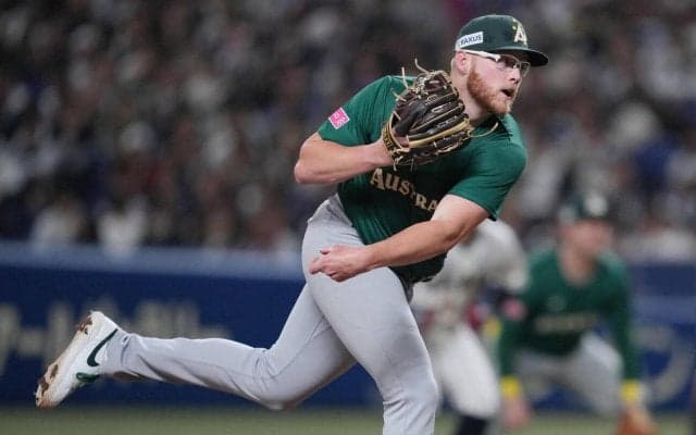 【WBC】好投のオーストラリア左腕を“虎の名助っ人”と重ねる声など…「エグい」「魔法の…」