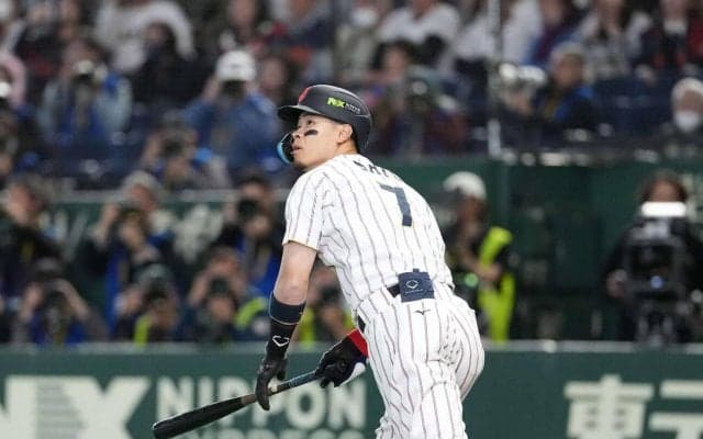 【WBC】３試合連続代打の佐藤輝明が初安打初打点「変わらずやっていく」世界一まで虎視眈々
