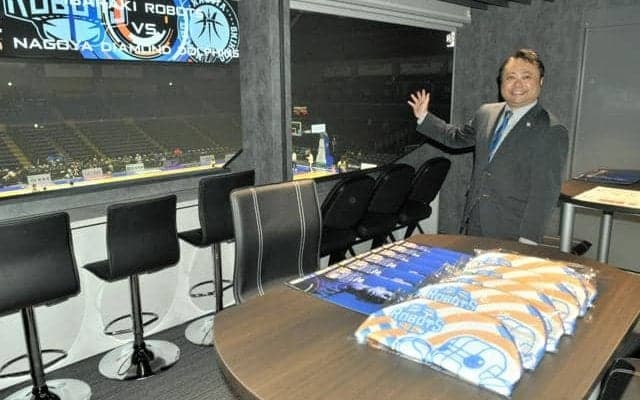 茨城ロボッツが10カ月ぶりにホームで試合　VIPエリアが新設