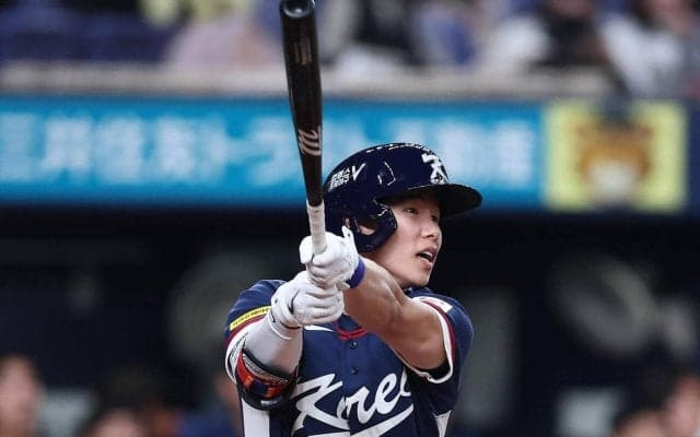 【WBC】韓国キム・ヘソンがスタメン外れる　台湾戦のスライディングで負傷、左手の指に違和感