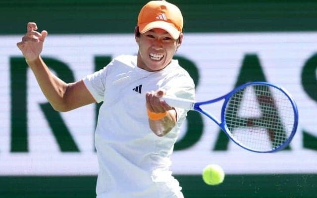 「子供の頃に座っていた場所」地元の20歳ティエンがシェルトンとのレフティー対決を制して16強入り[BNPパリバ・オープン]