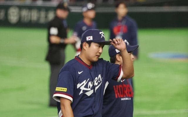 【WBC】韓国、大一番に先発ソン・ジュヨンが緊急降板、２回投球練習中に左肘に違和感訴え交代