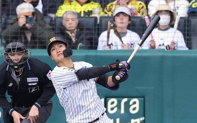 【阪神】育成・西純矢が野手転向後初の甲子園で快音Ｖ打「理由なく呼ぶことはない」藤川監督